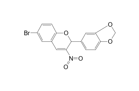 2-Benzo[1,3]dioxol-5-yl-6-bromo-3-nitro-2H-chromene