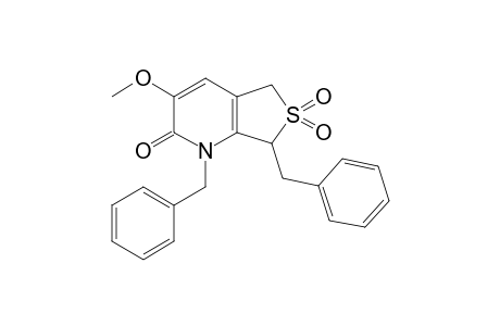 1,7-Dibenzyl-3-methoxy-6,6-dioxo-5,7-dihydrothieno[3,4-b]pyridin-2-one