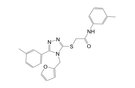 2-{[4-(2-furylmethyl)-5-(3-methylphenyl)-4H-1,2,4-triazol-3-yl]sulfanyl}-N-(3-methylphenyl)acetamide