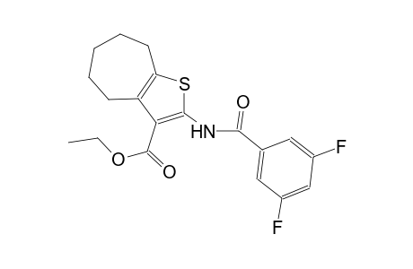 ethyl 2-[(3,5-difluorobenzoyl)amino]-5,6,7,8-tetrahydro-4H-cyclohepta[b]thiophene-3-carboxylate
