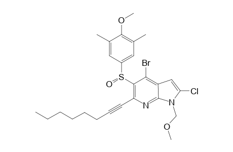 4-Bromo-2-chloro-5-(4-methoxy-3,5-dimethylbenzenesulfinyl)-1-(methoxymethyl)-6-(oct-1-yn-1-yl)-1H-pyrrolo[2,3-b]pyridine