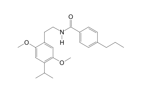 N-(2-[2,5-Dimethoxy-4-(propan-2-yl)phenyl]ethyl)-4-propylbenzamide