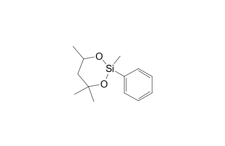 2,4,4,6-tetramethyl-2-phenyl-2-sila-1,3-dioxacyclohexane