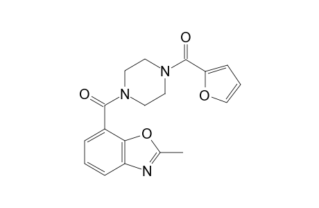 1,3-Benzoxazole, 7-[[4-(2-furanylcarbonyl)-1-piperazinyl]carbonyl]-2-methyl-