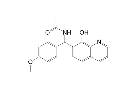 acetamide, N-[(8-hydroxy-7-quinolinyl)(4-methoxyphenyl)methyl]-