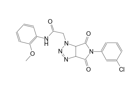 2-(5-(3-chlorophenyl)-4,6-dioxo-4,5,6,6a-tetrahydropyrrolo[3,4-d][1,2,3]triazol-1(3aH)-yl)-N-(2-methoxyphenyl)acetamide