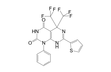 1-Phenyl-7-(2-thienyl)-5,5-bis(trifluoromethyl)-8H-pyrimido[4,5-d]pyrimidine-2,4-dione