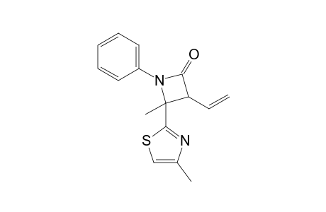4-Methyl-4-(4-methylthiazol-2-yl)-1-phenyl-3-vinylazetidin-2-one