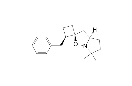 (1S*,2R*,3aR*)-2-Benzyltetrahydro-6',6'-dimethylspiro[cyclobutane-1,2'(3'H)-pyrrolo[1,2-b]isoxazole]