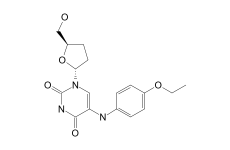 1-(2,3-DIDEOXY-ALPHA-D-GLYCERO-PENTOFURANOSYL)-5-(4-ETHOXYANILINO)-URACIL