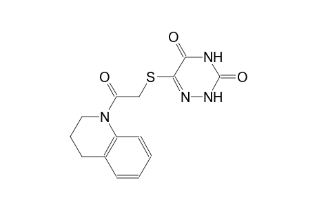 1,2,4-triazine-3,5(2H,4H)-dione, 6-[[2-(3,4-dihydro-1(2H)-quinolinyl)-2-oxoethyl]thio]-