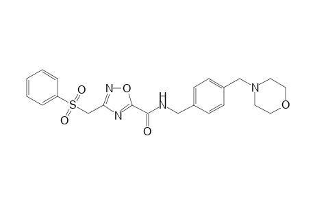 1,2,4-Oxadiazole-5-carboxamide, N-[[4-(4-morpholinylmethyl)phenyl]methyl]-3-[(phenylsulfonyl)methyl]-