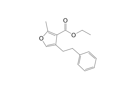 2-Methyl-3-(ethoxycarbonyl)-4-(2'-phenylethyl)-furan