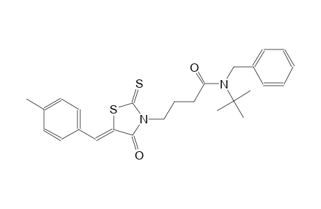 N-benzyl-N-(tert-butyl)-4-[(5Z)-5-(4-methylbenzylidene)-4-oxo-2-thioxo-1,3-thiazolidin-3-yl]butanamide