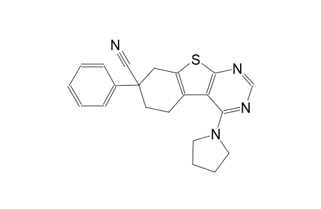 7-Phenyl-4-(1-pyrrolidinyl)-6,8-dihydro-5H-[1]benzothiolo[2,3-d]pyrimidine-7-carbonitrile