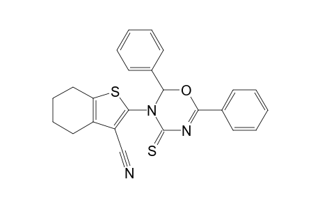 4,5,6,7-Tetrahydro-2-(2,6-diphenyl-4-thioxo-2H-1,3,5-oxadiazin-3(4H)-yl)benzo[b]thiophene-3-carbonitrile