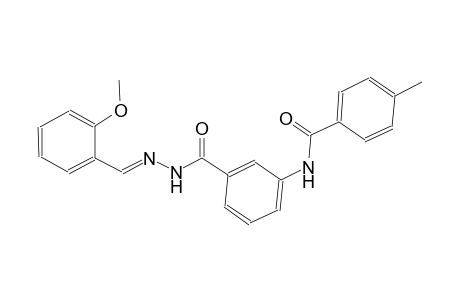 benzoic acid, 3-[(4-methylbenzoyl)amino]-, 2-[(E)-(2-methoxyphenyl)methylidene]hydrazide