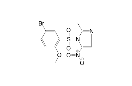 1-[(5-bromo-2-methoxyphenyl)sulfonyl]-2-methyl-5-nitro-1H-imidazole