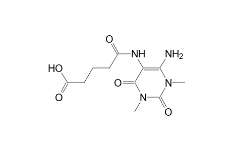 5-[(4-amino-1,3-dimethyl-2,6-dioxo-5-pyrimidinyl)amino]-5-oxopentanoic acid