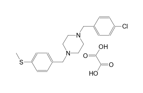 1-(4-chlorobenzyl)-4-[4-(methylsulfanyl)benzyl]piperazine oxalate