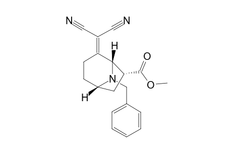 Methyl (1RS,5RS,7SR)-8-benzyl-2-(dicyanomethylene)-8-azabicyclo[3.2.1]octane-7-carboxylate