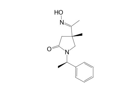 4-[1'-(Hydroxyimino)ethyl]-4-methyl-1-(1'-phenylethyl)-2-pyrrolidinone