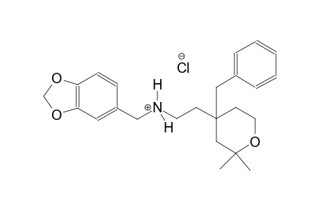 N-(1,3-benzodioxol-5-ylmethyl)-2-(4-benzyl-2,2-dimethyltetrahydro-2H-pyran-4-yl)ethanaminium chloride