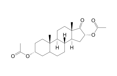 Androstan-17-one, 3,16-bis(acetyloxy)-, (3.alpha.,16.alpha.)-