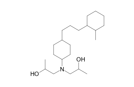 2-Propanol, 1,1'-[[4-[3-(2-methylcyclohexyl)propyl]cyclohexyl]imino]bis-