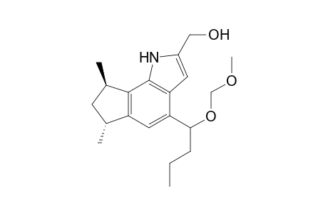 (trans)-4-[1'-(Methoxymethyl)oxybutyl]-6,8-dimethyl-1,6,7,8-tetrahydrocyclopent[g]indole-2-methanol