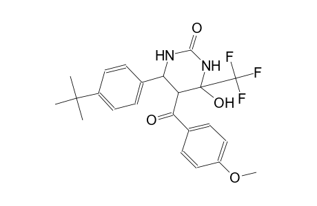 2(1H)-pyrimidinone, 6-[4-(1,1-dimethylethyl)phenyl]tetrahydro-4-hydroxy-5-(4-methoxybenzoyl)-4-(trifluoromethyl)-