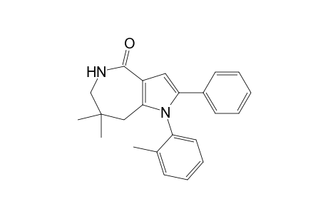 7,7-Dimethyl-1-(2-methylphenyl)-2-phenyl-6,8-dihydro-5H-pyrrolo[3,2-c]azepin-4-one