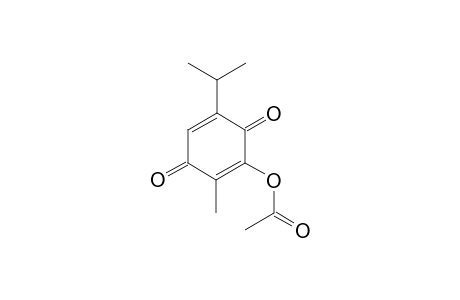 acetic acid (5-isopropyl-3,6-diketo-2-methyl-1-cyclohexa-1,4-dienyl) ester