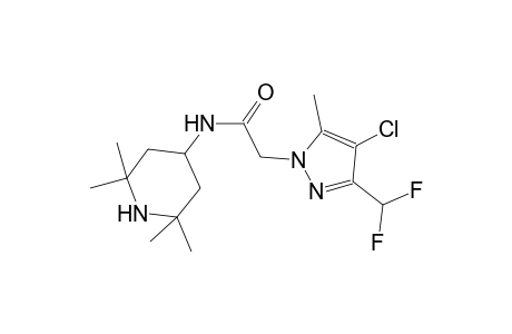 2-[4-chloro-3-(difluoromethyl)-5-methyl-1H-pyrazol-1-yl]-N-(2,2,6,6-tetramethyl-4-piperidinyl)acetamide