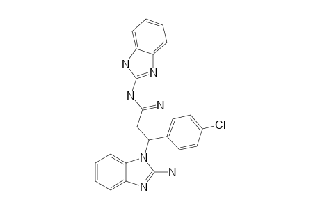 3-(2-AMINOBENZIMIDAZOL-1-YL)-3-(4-CHLOROPHENYL)-PROPIONIC-ACID-BENZIMIDAZOL-2-YLAMIDINE