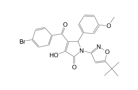 4-(4-bromobenzoyl)-1-(5-tert-butyl-3-isoxazolyl)-3-hydroxy-5-(3-methoxyphenyl)-1,5-dihydro-2H-pyrrol-2-one