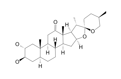 MANOGENIN;5-ALPHA-(25R)-SPIROSTAN-2-ALPHA,3-BETA-DIOL-12-ONE