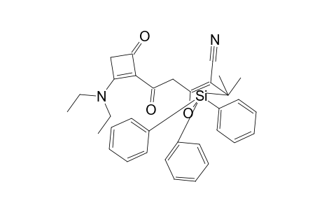 (2Z)-2-tert-Butyl-5-[2-(diethylamino)-4-oxo-1-cyclobuten-1-yl]-5-oxo-3-[(triphenylsilyl)oxy]-2-pentenenitrile