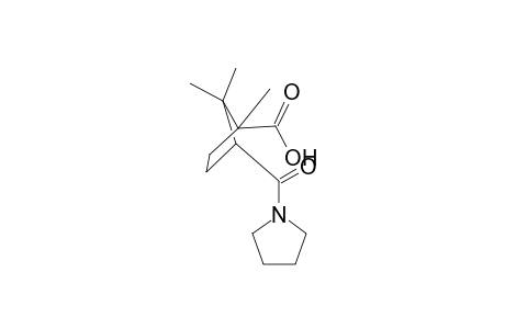 1,2,2-trimethyl-3-(pyrrolidine-1-carbonyl)cyclopentane-1-carboxylic acid