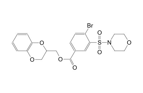 benzoic acid, 4-bromo-3-(4-morpholinylsulfonyl)-, (2,3-dihydro-1,4-benzodioxin-2-yl)methyl ester
