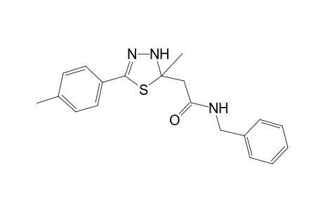 Acetamide, N-benzyl-2-[2,3-dihydro-2-methyl-5-(4-methylphenyl)-1,3,4-thiadiazol-2-yl]-