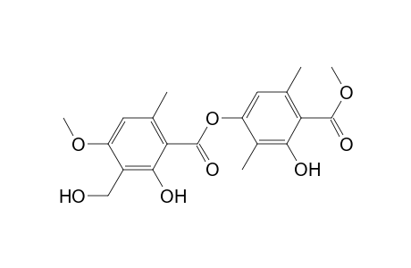 Methyl 2-hydroxy-4-(2'-hydroxy-3'-hydroxymethyl-4'-methoxy-6'-methylbenzoyloxy)-3,6-dimethylbenzoate