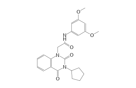 2-(3-cyclopentyl-2,4-dioxo-3,4-dihydro-1(2H)-quinazolinyl)-N-(3,5-dimethoxyphenyl)acetamide
