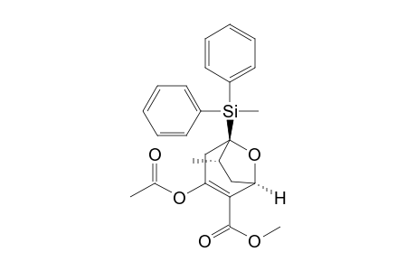 (1R*,5R*,6S*)-3-Acetoxy-2-(methoxycarbonyl)-6-methyl-5-(methyldiphenylsilyl)-8-oxabicyclo[3.2.1]oct-2-ene