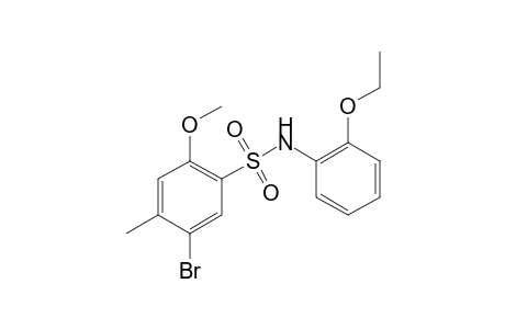 5-Bromo-N-(2-ethoxyphenyl)-2-methoxy-4-methylbenzene-1-sulfonamide