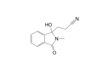 3-(1-Hydroxy-2-methyl-3-oxo-2,3-dihydro-1H-isoindol-1-yl)-propionitrile