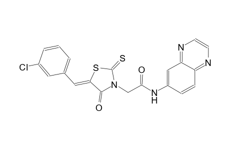 3-thiazolidineacetamide, 5-[(3-chlorophenyl)methylene]-4-oxo-N-(6-quinoxalinyl)-2-thioxo-, (5Z)-