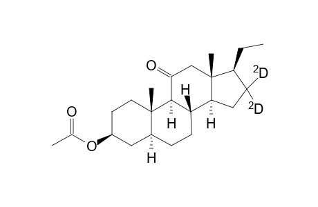 16,16-D2-3b-acetoxy-5a-prenan-11-one