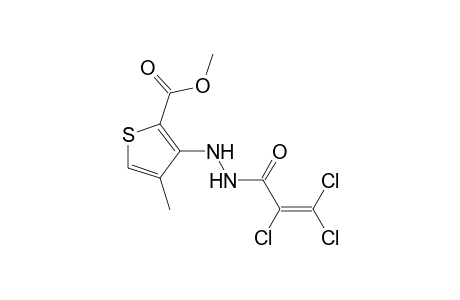 4-methyl-3-[2-(trichloroacryloyl)hydrazino]-2-thiophenecarboxylic acid, methyl ester