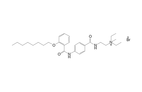 diethylmethyl{2-{p-[o-(octyloxy)benzamido]benzamido}ethyl}-ammonium bromide